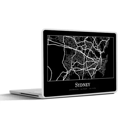 Produktbild von MuchoWow® Laptop Aufkleber Sticker Cover Karte - Sydney - Stadtplan 31x22.5 cm - Laptop-Deko