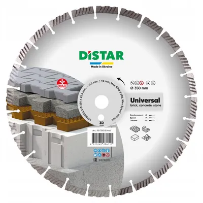 Zdjęcie produktu dla Tarcza diamentowa uniwersalna Distar do cięcia betonu i muru, średnica 350 mm