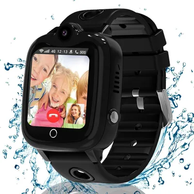 Produktbild von Ruopoem Kinder Smartwatch 4G GPS Uhr mit SIM Videoanruf SOS Kamera Sprachchat Spiele Schulmodus IP68 wasserdicht für Jungen Mädchen