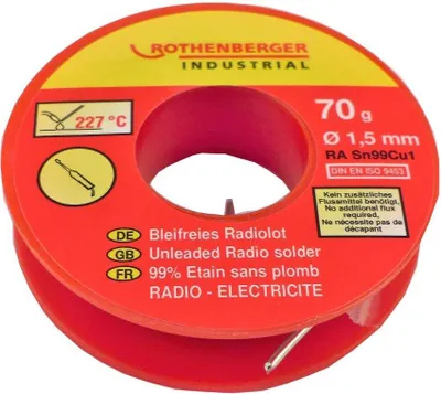 Produktbild von Radiozinnspule 1,5 mm 70 g. ROTHENBERGER