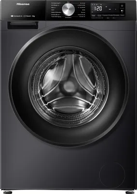 Produktbild von Hisense WF3S8043BB3 Waschmaschine, ConnectLife, Dampffunktion, Power JetWash, 8 kg, Schwarz