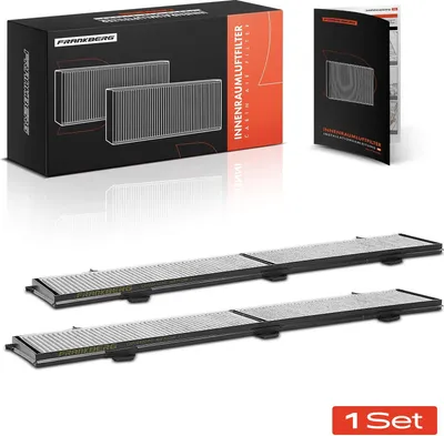 Immagine prodotto di Frankberg 2x filtro aria cabina a carboni attivi per BMW Serie 1 E81-E88 Serie 3 E90-E93 X1 E84 Alpina B3