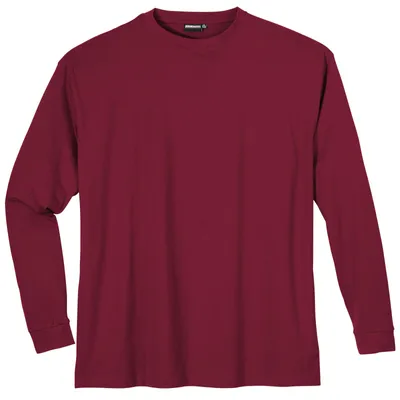 Produktbild von Adamo Langarmshirt große Größen weinrot