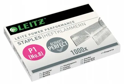 Obrázek produktu pro Leitz Ocelové kancelářské sponky do sešívačky 1000 ks