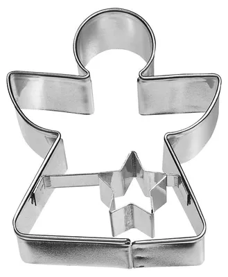 Produktbild von BIRKMANN Ausstechform Engel, geometrisch, 6 cm, Edelstahl, mit Innenprägung, 195189