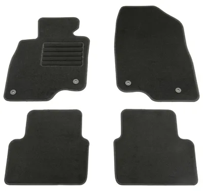 Fußmatten-Set für Mazda 3 BM, 10/2013-02/2019, 3-teilig, Schwarz