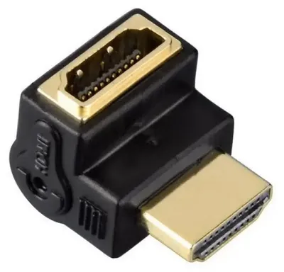 Produktbild von Hama Angled Adapter - HDMI, 90°, HDMI, HDMI, Schwarz