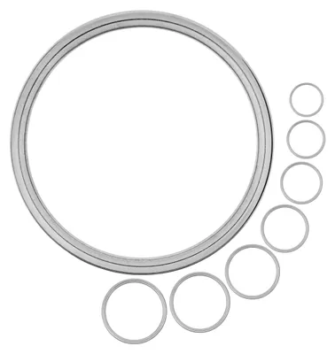 Imagen del producto de Juntas tóricas, acero niquelado, 10 mm de diámetro interior, 12 unidades, para fijaciones