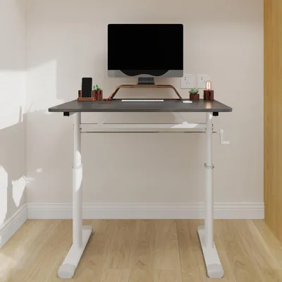 Produktbild von Höhenverstellbarer Schreibtisch für Kinder und Erwachsene – 80 x 60 x 90 cm, Grau