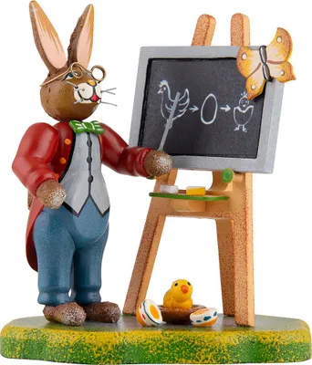 Produktbild von Hasenschule Lehrer Lempel (10cm) von Hubrig Volkskunst