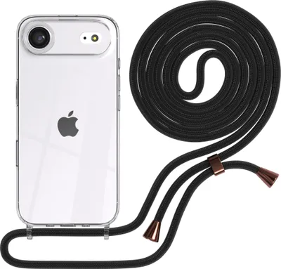 Produktbild von EAZY CASE Handykette mit Hülle für Apple iPhone Air Backcover Handykette, zum Umhängen in Schwarz