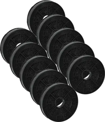 Produktbild von vhbw 10x Aktivkohlefilter Ersatz für Amica KF17130, 1160825, FWK-140 für Dunstabzugshaube - 14 cm