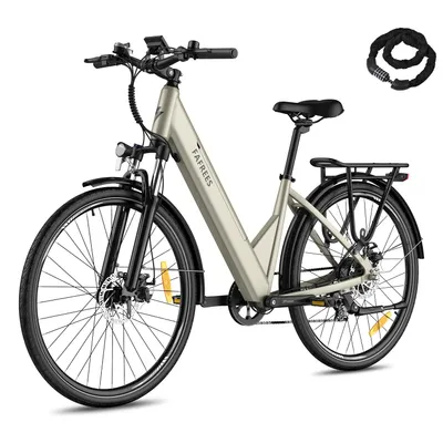 Produktbild von E Bike 27,5 Zoll Pedelec, Rostfreie Aluminiumlegierung 36 V 15 Ah 540 Wh bis zu 90 - 110 km, Wasserdicht IP54, E- Fahrrad mit 7 Gang und App, Gold