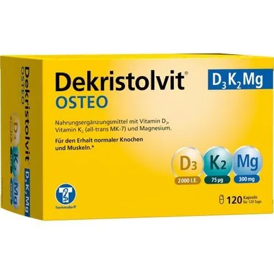 Obrázek produktu pro Dekristolvit Osteo D3K2 mg, 120 tobolek