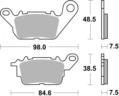 Produktbild von Scooterbelag SBS 226HM (Satz pro Scheibe) Street Ceramic