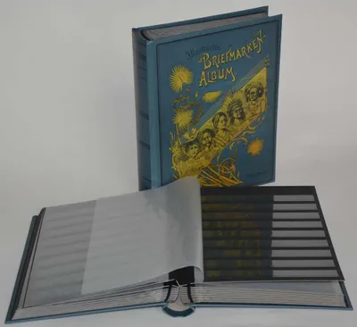 Produktbild von Briefmarkenalbum Einsteckalbum 60 schwarze Seiten Nostalgie-Album "Liberty"