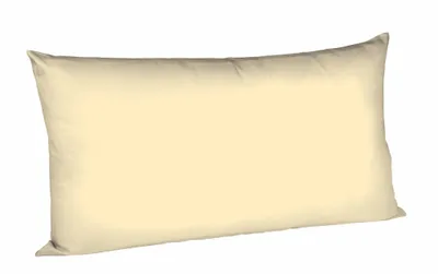 Produktbild von liebling Kissenhülle Interlock Jersey 40 x 80 cm, Farbe vanille, Kissenbezug aus 100% Baumwolle, edler Glanz, waschbar 60 Grad100