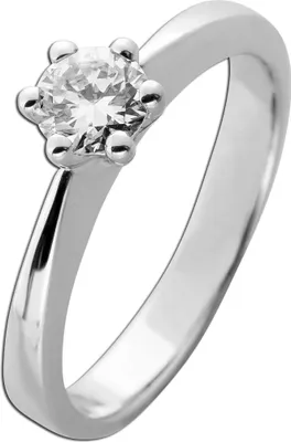 Produktbild von Verlobungsring Weißgold 585 14K Solitär Brillant 0.59ct  19