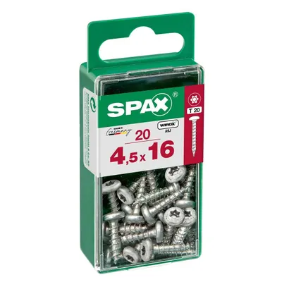 Zdjęcie produktu dla SPAX 4231010450161, Śruba, Stal, Cynk, Drewno, Obrotowa główka/panewka, Pozidriv, Srebrny