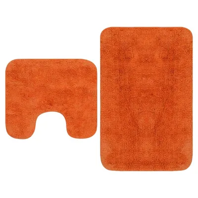 Immagine prodotto di Vidaxl Bademattierungs-Set Tessuto Arancione 2-Teile