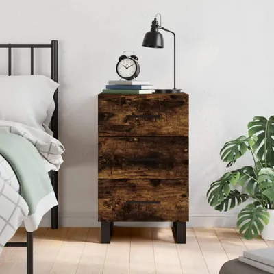 Obrázek produktu pro vidaXL Noční stolek Smoked Oak 40x40x66 cm výrobek ze dřeva
