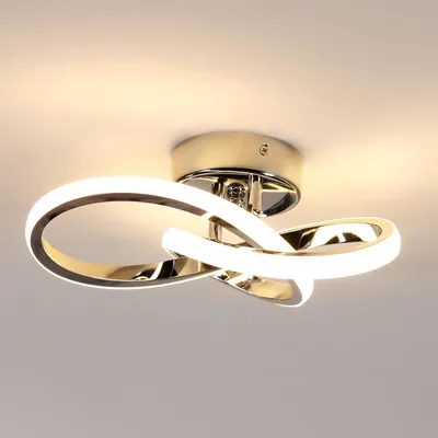 Imagen del producto de Lámpara de techo LED Toolight, 22W, 2475 lúmenes, 3000K, color negro, 25 cm, ideal para dormitorios