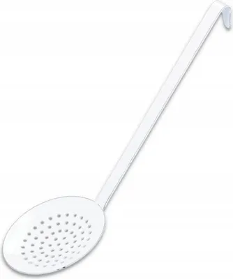 Produktbild von Kuketo | Schaumkelle Emalliert – Weiße Schaumlöffel Mit Lochung – Hitzebeständig, Langlebig & Klassisch – Ideal Zum Abseihen & Abschöpfen