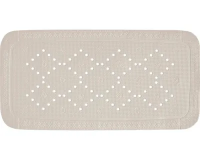 Immagine prodotto di Tappeto doccia Spirella Tappeto da bagno Tappeto da bagno antibatterico antiscivolo con ventose - Alaska Taupe - circa 36 x 71 cm