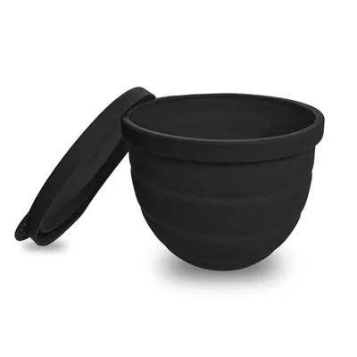 Produktbild von kompatibel mit KitchenAid/Kitchen Aid Rührschüssel 5 Qt, Teigschüssel-Einlag,Silikoneinsatz mit Deckel, Faltbar Silikon Schüssel