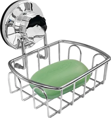 Produktbild von Seifenhalter mit Saugnapf - Edelstahl - 1 Stück