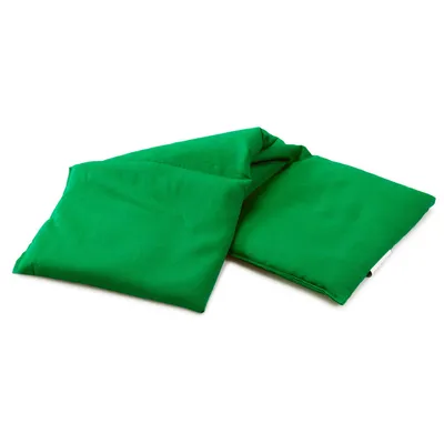 Produktbild von Bio-Dinkelkissen 20x50cm groß 3-Kammer - froschgrün - Wärmekissen Körnerkissen