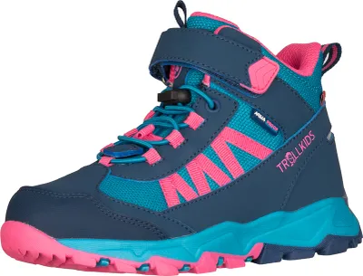 Produktbild von Trollkids Tronfjell Mid Wanderstiefel Blau,Rosa EU 31 Blau,Rosa EU 31