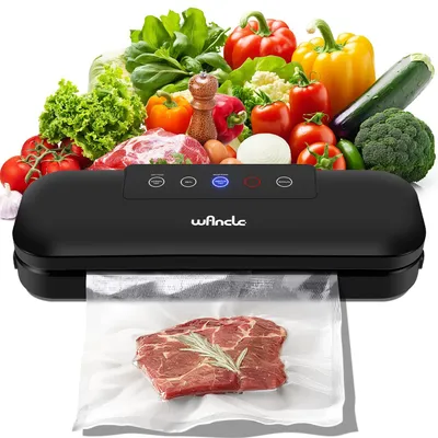 Vakuumiergerät 4-in-1, Sous-vide, 10 Beutel, 110 W, schwarz
