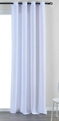 Produktbild von Vorhang Ösen »Essen« HxB 245x145 Weiß Cationic Raffhalter Leinenstruktur blickdicht lichtdurchlässig 210 g/m² 202430