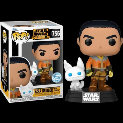 Zdjęcie produktu dla Funko POP Star Wars 756 Ezra Bridger with Loth-Cat Special Edition Limitowana Figurka Kolekcjonerska