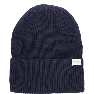 Produktbild von Antonio Winter Strickmütze Beanie mit Umschlag - navy : navy Farbe vom Hersteller: navy
