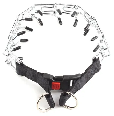 Produktbild von Anti-Zug-Trainingshalsband für Hunde, reflektierend, mit Schnellverschluss und verstellbarer Metallschnalle, 50 cm