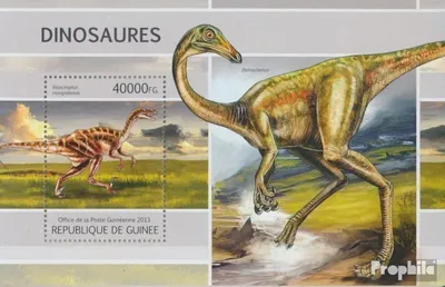 Produktbild von Briefmarken Guinea 2013 Mi Block 2206 (kompl. Ausgabe) postfrisch Dinosaurier (Velociraptor mongoliensis)