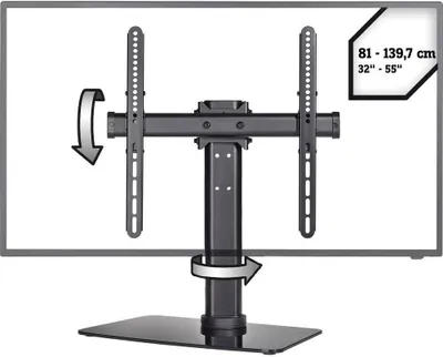 Produktbild von SpeaKa Professional SP-TT-05 TV-Standfuß Höhenverstellbar 81,3 cm (32) - 139,7 cm (55) Neigbar+Schwenkbar