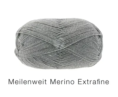 Produktbild von Meilenweit 100 Merino Extrafine Uni 2404 | Grau meliert