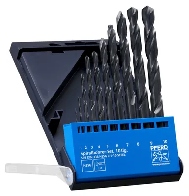 Image de Spiralbohrer-Set PFERD INOX HSSE N Ø 1-10 mm, 10-tlg.