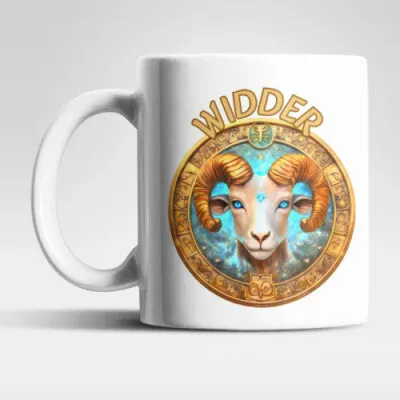 Produktbild von Sternzeichen Zodiac Kaffeetasse Teetasse Geschenkidee 325 ml – Widder