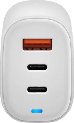 Zdjęcie produktu dla Acer GaN 65W, three-port Charger, 2 x typeC and 1 x typeA, E Polybeutel Linux