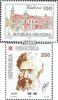 Produktbild von Briefmarken Kroatien 1992 Mi 219,220 (kompl.Ausg.) postfrisch Freimarke