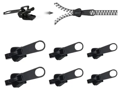 Produktbild von 6 Stück Reißverschluss Reparaturset,Reissverschluss Reparatur Set