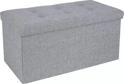 Immagine prodotto di In And OutdoorSgabello con contenitore Angel - pouf con contenitore - sgabello con contenitore - scatola per sedersi con coperchio - 76x38x38cm