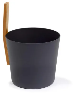 Produktbild von KOLO Sauna Kübel Serie 3 Schwarz Aluminium 5,0 l Ø 22 cm 20 cm hoch