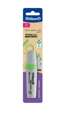 Produktbild von Pelikan Textmarker 490 eco 1 Stück auf Blister Neon-Grün
