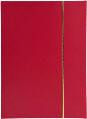 Produktbild von Postkartenschutzalbum für Philatelisten - 16 Seiten - Schwarz - 225 x 305 mm - Rot