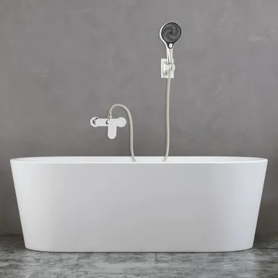 Produktbild von Badezimmer Duschset - Regendusche Mischbatterie mit Handbrause - Wandmontage - Für Hotels, Bäder & Fitnessstudios - Silber